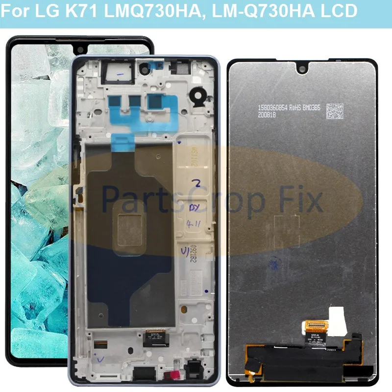 6 8 "Оригинальный ЖК дисплей для LG K71 с рамкой сенсорный экран дигитайзер Q730 LMQ730HA