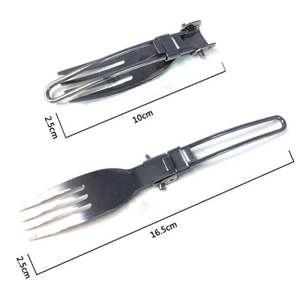 Outdoor tableware 3 pcs 1 set Portable Outdoor Camping Travel Picnic Foldable Stainless Steel Cutlery Set Spoon Fork Knife
Outdoor tableware 3 pcs 1 set Portable Outdoor Camping Travel Picnic Foldable Stainless Steel Cutlery Set Spoon Fork Knife