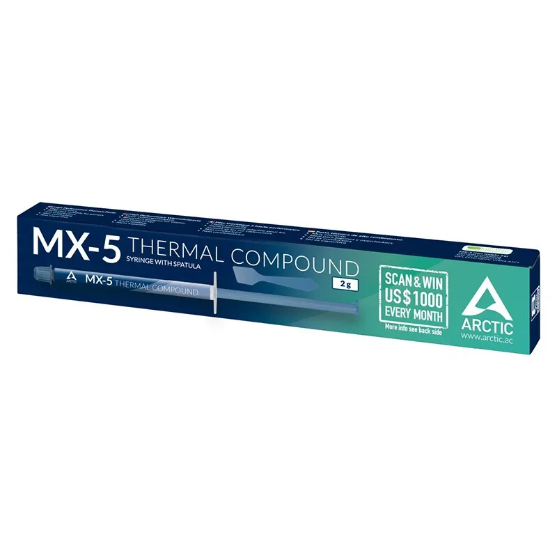 Arctic MX-5 thermal conductive silicone grease graphics card cooling paste desktop cpu notebook silicone grease 2/4/8/20g
Arctic MX-5 thermal conductive silicone grease graphics card cooling paste desktop cpu notebook silicone grease 2/4/8/20g