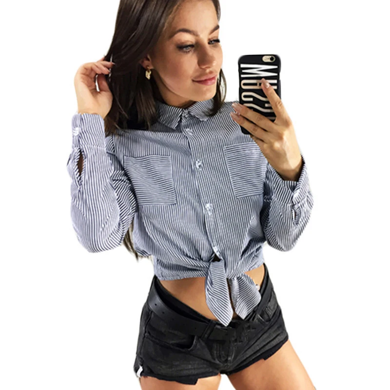 New Fashion Gray Striped Shirts for Women Blusas Female Plus Size 3XL Casual OL Shirts Long Sleeves Pocket Tees Blue Red Shirt
New Fashion Gray Striped Shirts for Women Blusas Female Plus Size 3XL Casual OL Shirts Long Sleeves Pocket Tees Blue Red Shirt