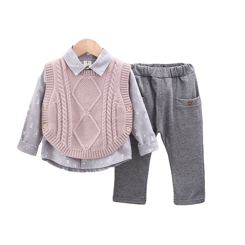 Весенне-осенняя одежда, детская рубашка, свитер, жилет + брюки, 3 шт./компл., модный костюм для маленьких мальчиков и девочек, детские спортивн...
Весенне-осенняя одежда, детская рубашка, свитер, жилет + брюки, 3 шт./компл., модный костюм для маленьких мальчиков и девочек, детские спортивн...