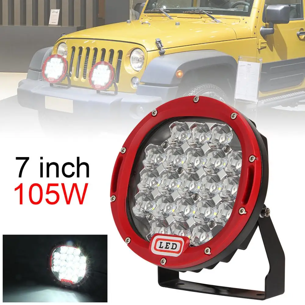 7 Inch 105W / 300W 6000K Work Driving Lights Spot / Flood light HID Vehicle Driving Lights for Offroad SUV / Truck / ATV / Boat
7 Inch 105W / 300W 6000K Work Driving Lights Spot / Flood light HID Vehicle Driving Lights for Offroad SUV / Truck / ATV / Boat