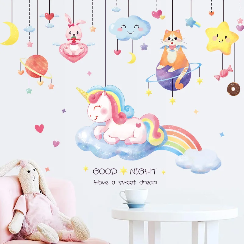 Zerolife Unicorn Wall Stickers For Kids Rooms Bedroom Living Room Decorative Children Wall Decals DIY Vinyl Wallpaper Murals
Zerolife Unicorn Wall Stickers For Kids Rooms Bedroom Living Room Decorative Children Wall Decals DIY Vinyl Wallpaper Murals