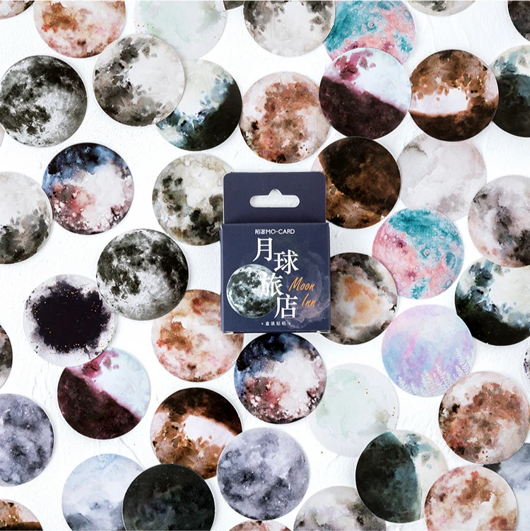 46Pcs/Pack Color Moon Phone Sticky Stickers Decoracion Boxed Scrapbook Aesthetic Office Stationery School Supplies
46Pcs/Pack Color Moon Phone Sticky Stickers Decoracion Boxed Scrapbook Aesthetic Office Stationery School Supplies