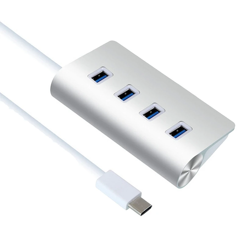 Type-C Aluminum Alloy 4-Port USB3.0 HUB 5Gbps Splitter USB C HUB OTG Adapter For Huawei GALAXY Phones Mac Imac
Type-C Aluminum Alloy 4-Port USB3.0 HUB 5Gbps Splitter USB C HUB OTG Adapter For Huawei GALAXY Phones Mac Imac