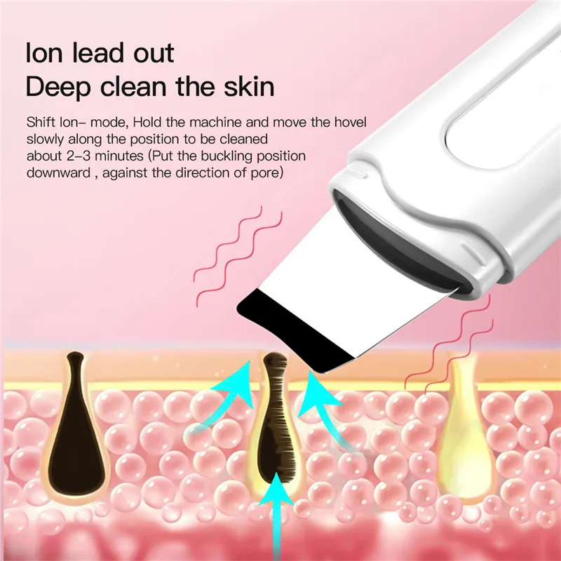 CkeyiN EMS Ion Ultrasonic Skin Scrubber Facial Pores Cleaner Blackhead Remover Skin Peeling Face Lifting Deep Cleaning Beauty 48
CkeyiN EMS Ion Ultrasonic Skin Scrubber Facial Pores Cleaner Blackhead Remover Skin Peeling Face Lifting Deep Cleaning Beauty 48