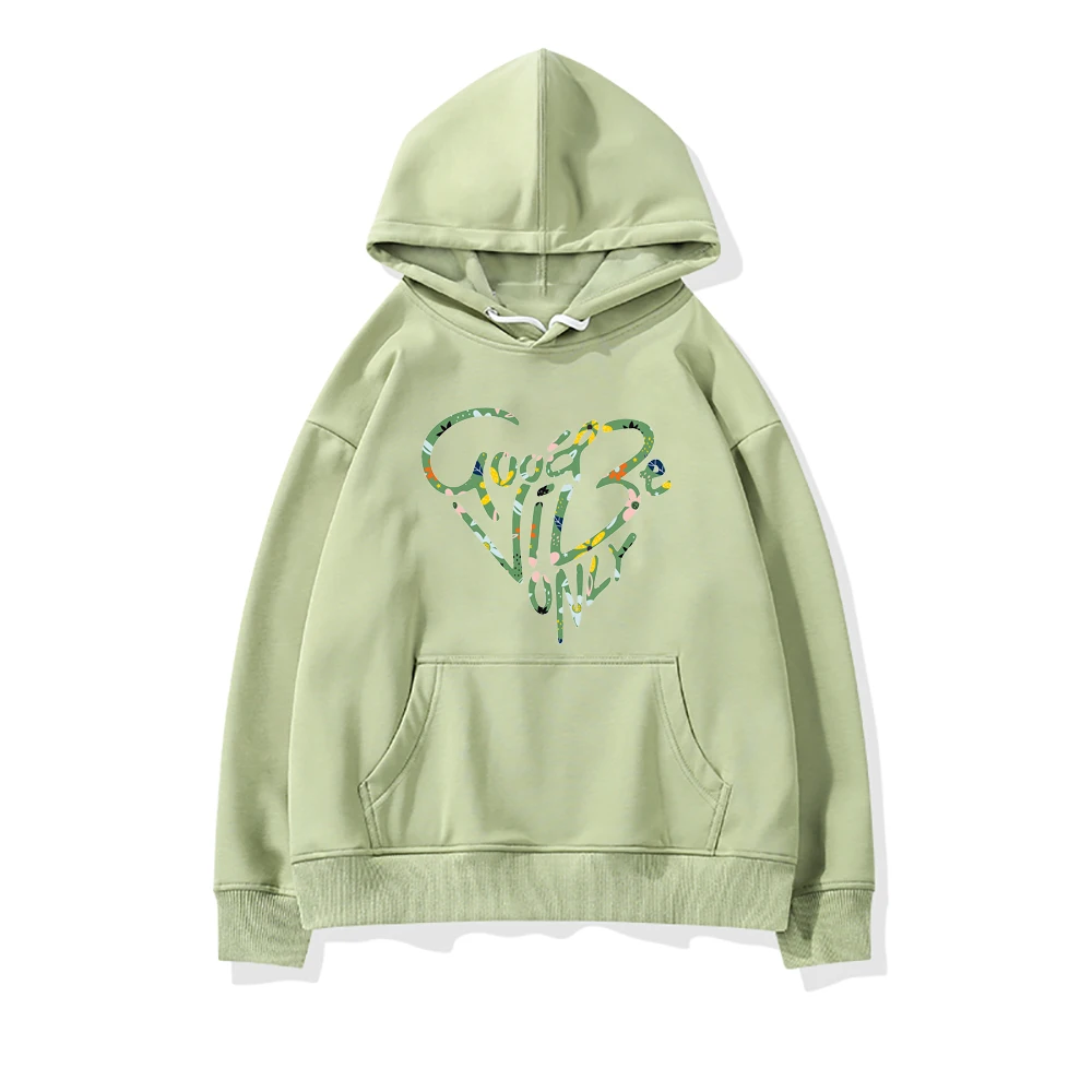 Good Vibe Only Print Woman Clothing Fashion Oversize Sweahoodies Street Crewneck Hip Hop Hoodie Autumn New Loose Female Hoodies
Good Vibe Only Print Woman Clothing Fashion Oversize Sweahoodies Street Crewneck Hip Hop Hoodie Autumn New Loose Female Hoodies