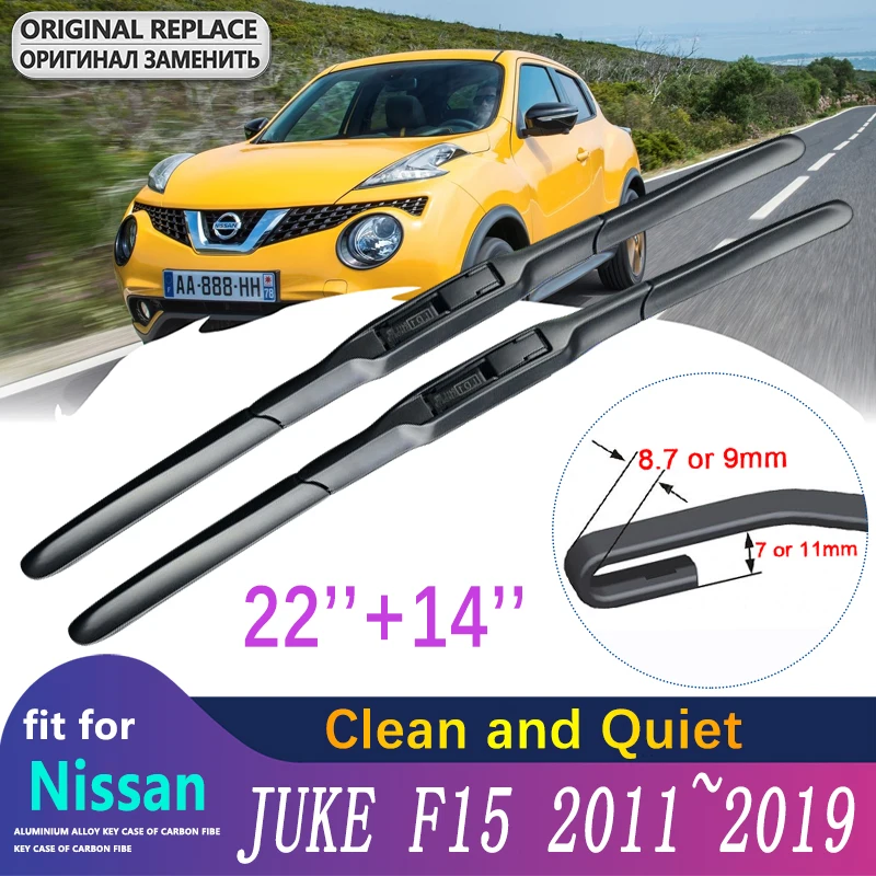 for Nissan JUKE F15 2011~2019 Windscreen Windshield Wipers Car Accessories Car Wiper Blades 2012 2013 2014 2015 2016 2017 2018
for Nissan JUKE F15 2011~2019 Windscreen Windshield Wipers Car Accessories Car Wiper Blades 2012 2013 2014 2015 2016 2017 2018