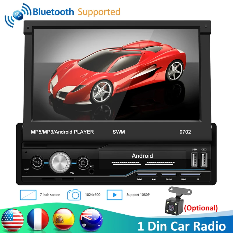 SWM 9702 1din Android 8.1 Car Radio 7" Manual Retractable Touch Screen Stereo Autoradio WiFi GPS MP5 Multimedia Player
SWM 9702 1din Android 8.1 Car Radio 7" Manual Retractable Touch Screen Stereo Autoradio WiFi GPS MP5 Multimedia Player