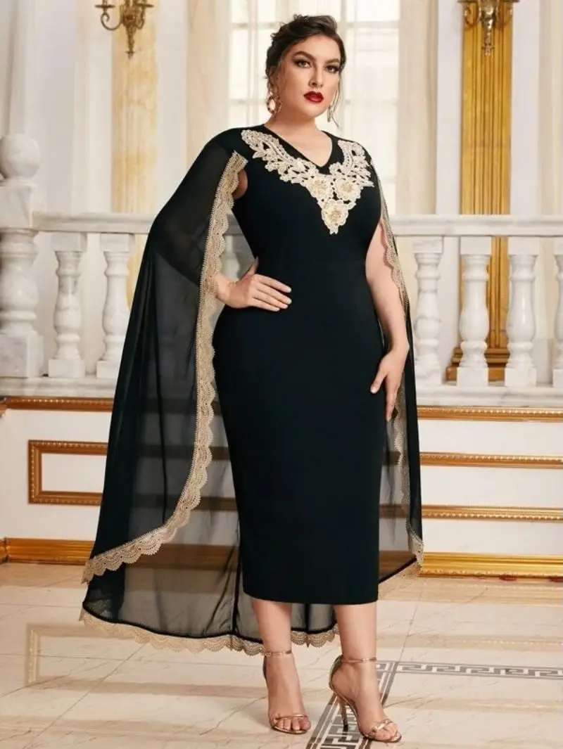 2021 Autumn new arrival fashion sexy V-neck embroidery casual cloak dress sleeveless elegant party dress women clothing
2021 Autumn new arrival fashion sexy V-neck embroidery casual cloak dress sleeveless elegant party dress women clothing