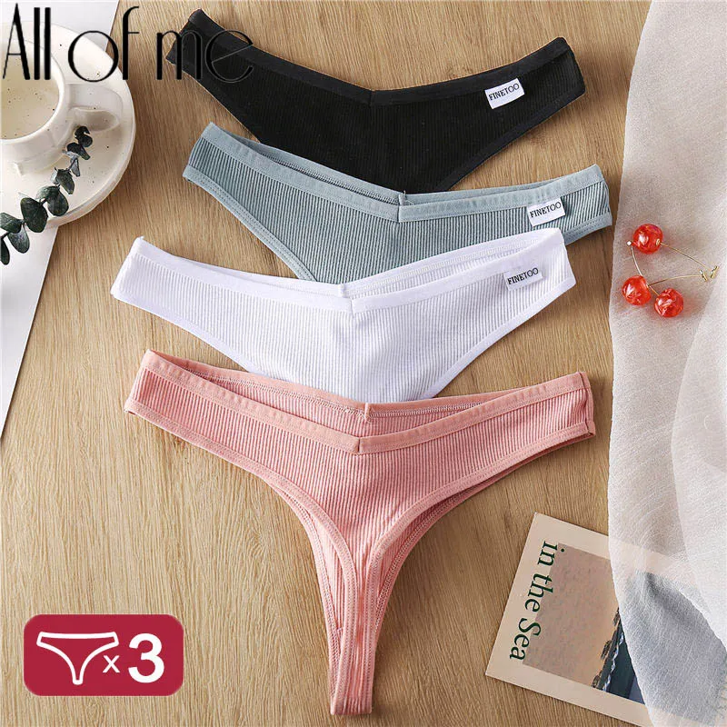 3PCS/Set Women's Panties G-string Thong Cotton Underwear Sexy Panties Female Underpants 6 Solid Color Pantys Intimates Lingerie
3PCS/Set Women's Panties G-string Thong Cotton Underwear Sexy Panties Female Underpants 6 Solid Color Pantys Intimates Lingerie