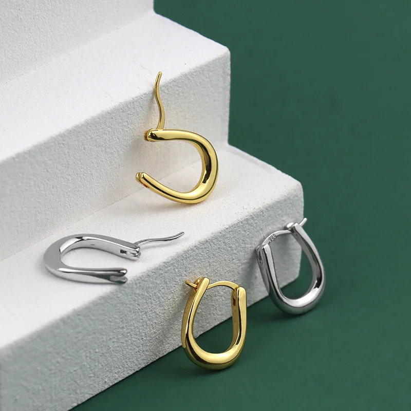 New 925 Sterling Silver Jewelry Popular Classic U Ear Studs Earrings Woman's Classic Clothes With Gifts
New 925 Sterling Silver Jewelry Popular Classic U Ear Studs Earrings Woman's Classic Clothes With Gifts