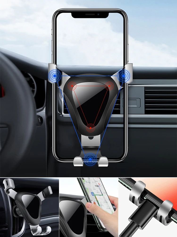 Universal Car Phone Holder Mount Gravity Triangle Firm Mobile Support 360-Degree Adjustable Hands-free Auto Stand Accessories
Universal Car Phone Holder Mount Gravity Triangle Firm Mobile Support 360-Degree Adjustable Hands-free Auto Stand Accessories