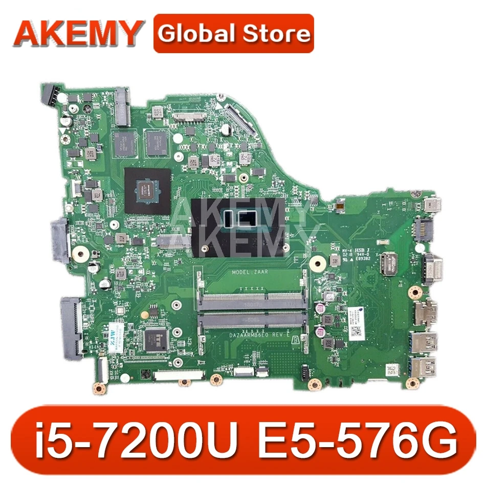 for Acer Aspire E5-576 E5-576G DAZAARMB6E0 REV:E ZAAR Laptop Motherboard Mainboard I5-7th CPU DDR3 GT940MX 2GB GGPU
for Acer Aspire E5-576 E5-576G DAZAARMB6E0 REV:E ZAAR Laptop Motherboard Mainboard I5-7th CPU DDR3 GT940MX 2GB GGPU