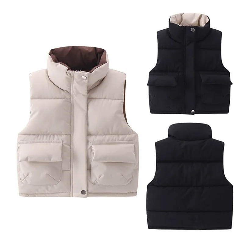 Хлопковая однобортная верхняя одежда, жилет для маленьких девочек, толстые теплые безрукавки с капюшоном для мальчиков ясельного возраста,...
Хлопковая однобортная верхняя одежда, жилет для маленьких девочек, толстые теплые безрукавки с капюшоном для мальчиков ясельного возраста,...