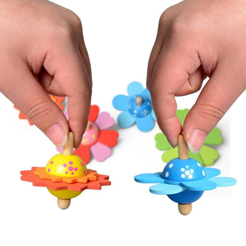 New Flower Wooden Spinning Top Kids Children Classic Toys Christmas Gift Traditional Intelligence Development Educational Toys 
New Flower Wooden Spinning Top Kids Children Classic Toys Christmas Gift Traditional Intelligence Development Educational Toys