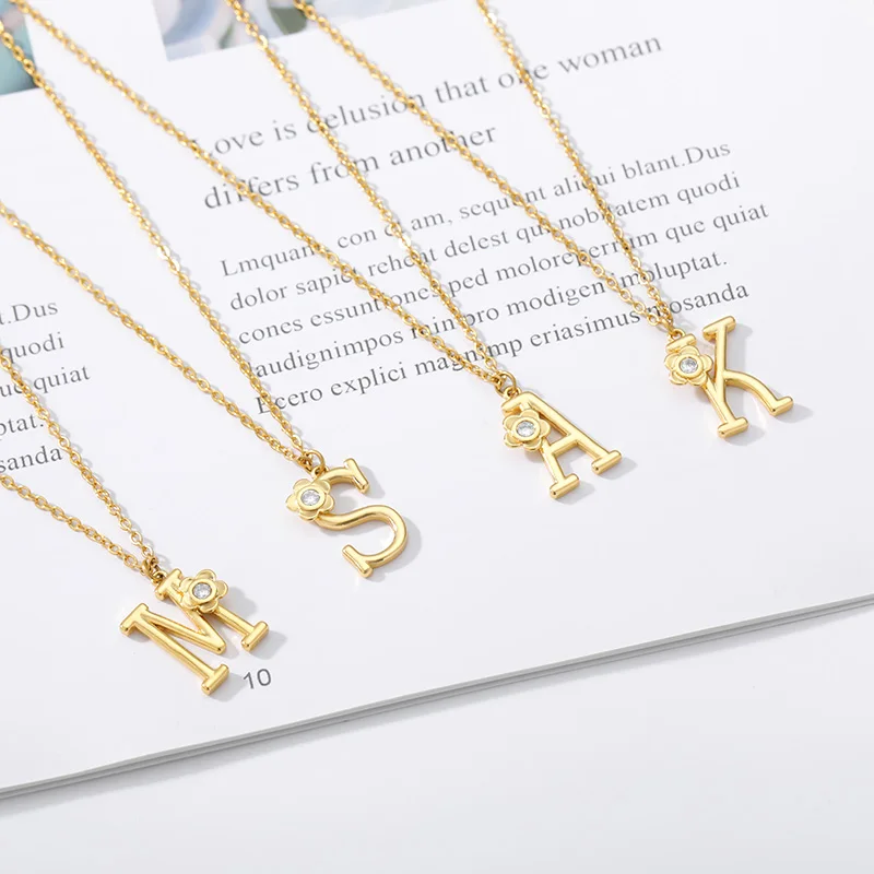 Gold Initial 26 Letters Necklace CZ Crystal Romantic Love Pendant Alphabet Cubic Zircon Tennis Necklaces for Women Charm Jewelry
Gold Initial 26 Letters Necklace CZ Crystal Romantic Love Pendant Alphabet Cubic Zircon Tennis Necklaces for Women Charm Jewelry