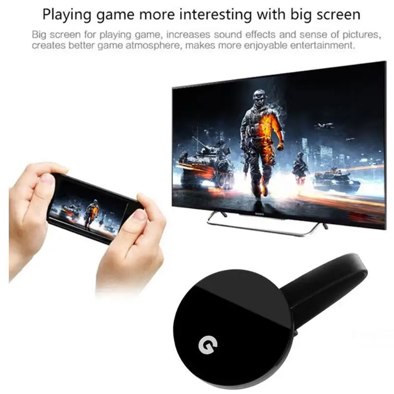 Wireless Display Dongle TV Receiver Adapter 1080P HDMI-Compatible WiFi 2.4G/5G DLNA Miracast Airplay G7s TV Dongle Receiver
Wireless Display Dongle TV Receiver Adapter 1080P HDMI-Compatible WiFi 2.4G/5G DLNA Miracast Airplay G7s TV Dongle Receiver