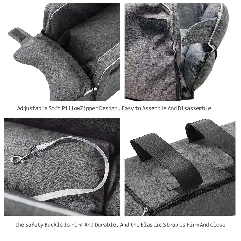 Pet Safety Seat Removable Washable Car Pet Seat Universal Vehicle Armrest Box Pet Carrier Seat Nonslip Quilted Pet Car Carrier
Pet Safety Seat Removable Washable Car Pet Seat Universal Vehicle Armrest Box Pet Carrier Seat Nonslip Quilted Pet Car Carrier