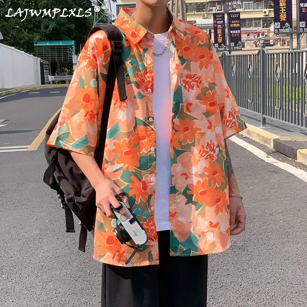 Summer 2021 Hawaiian Shirts Men's Fashion Casual Shirts Men Streetwear Loose Short-sleeved Shirts Mens Floral Shirts S-2XL
Summer 2021 Hawaiian Shirts Men's Fashion Casual Shirts Men Streetwear Loose Short-sleeved Shirts Mens Floral Shirts S-2XL