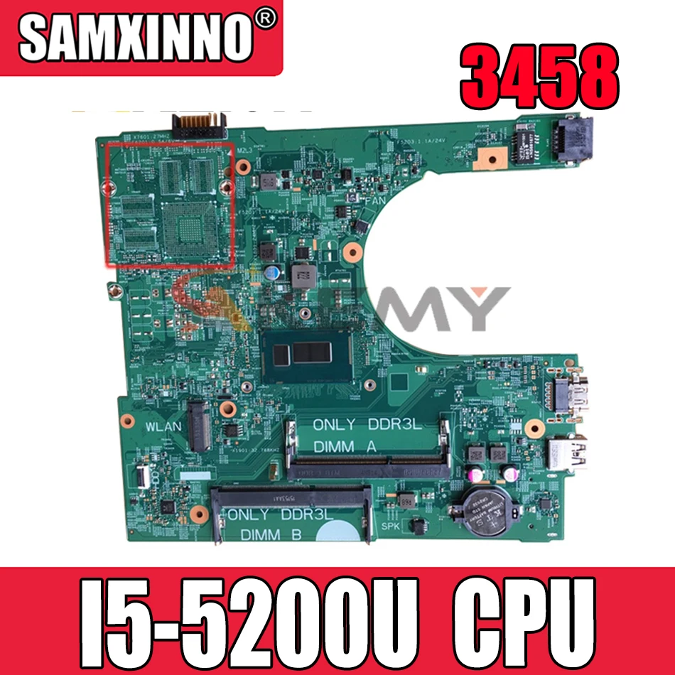 Для DELL Inspiron 15 3458 3558 I5-5200U Материнская плата ноутбука CN-0MHDT2 0MHDT2 Ирис HSW/BDW 14216-1 Материнская плата для ноутбука SR23Y DDR3
Для DELL Inspiron 15 3458 3558 I5-5200U Материнская плата ноутбука CN-0MHDT2 0MHDT2 Ирис HSW/BDW 14216-1 Материнская плата для ноутбука SR23Y DDR3
