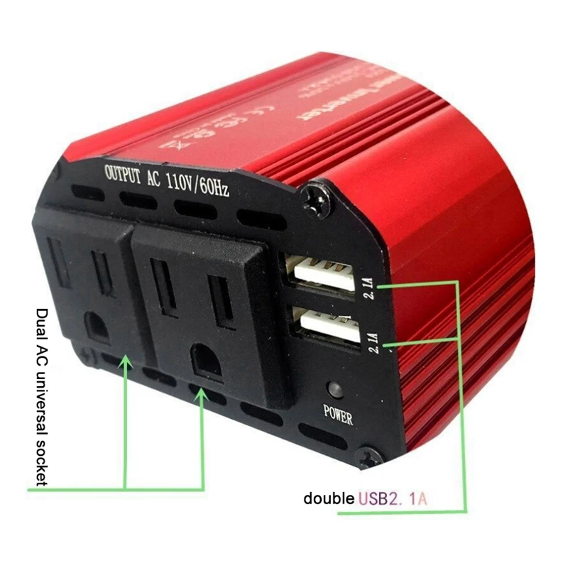 Promotion! 300W Power Inverter DC 12V to 110V AC Car Power Inverter with 4.2A Dual USB Car Adapter
Promotion! 300W Power Inverter DC 12V to 110V AC Car Power Inverter with 4.2A Dual USB Car Adapter