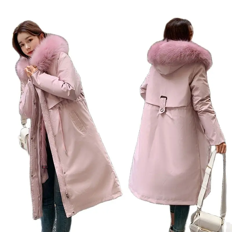 New Winter X-Long Jacket Women Big Fur Collar Hooded Parkas Wool Liner Thick Warm Jackets Ladies Outwear Coats Removable Lining
New Winter X-Long Jacket Women Big Fur Collar Hooded Parkas Wool Liner Thick Warm Jackets Ladies Outwear Coats Removable Lining