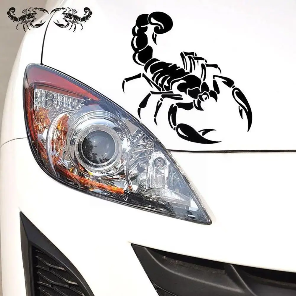 

1 Piece 30cm 3D Scorpion Car Stickers Car Styling Vinyl Window PVC Sticker Waterproof Decoration Decal For Cars Acessories G5Z0