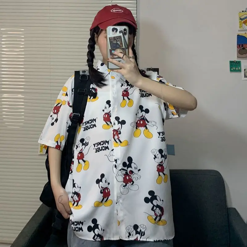 Mickey Blouses Short Sleeve Shirt Tops Female Casual Blouse Mickey Mouse Fashion Vintage Cartoon Shirts Summer Blusa Feminina
Mickey Blouses Short Sleeve Shirt Tops Female Casual Blouse Mickey Mouse Fashion Vintage Cartoon Shirts Summer Blusa Feminina