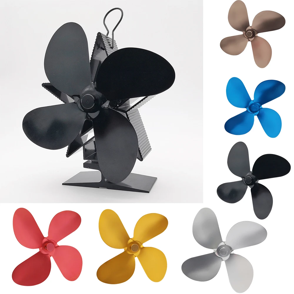 4 Blades Heat Powered Stove Fan Burner Eco Fan Quiet Home Fireplace Fan Efficient Heat Distribution Fireplace Accessories
4 Blades Heat Powered Stove Fan Burner Eco Fan Quiet Home Fireplace Fan Efficient Heat Distribution Fireplace Accessories