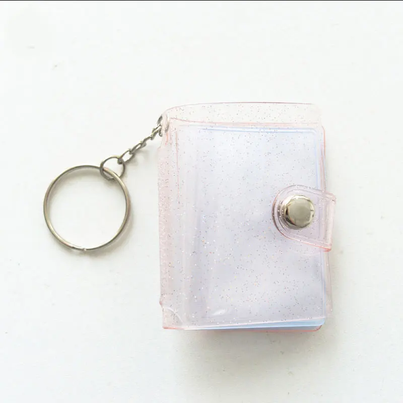 2 Inch Mini Photo Album 16 Pockets Photo Holder Glitter Transparent Sticker & Name Card Holder Jelly Color albums with Key Chain
2 Inch Mini Photo Album 16 Pockets Photo Holder Glitter Transparent Sticker & Name Card Holder Jelly Color albums with Key Chain