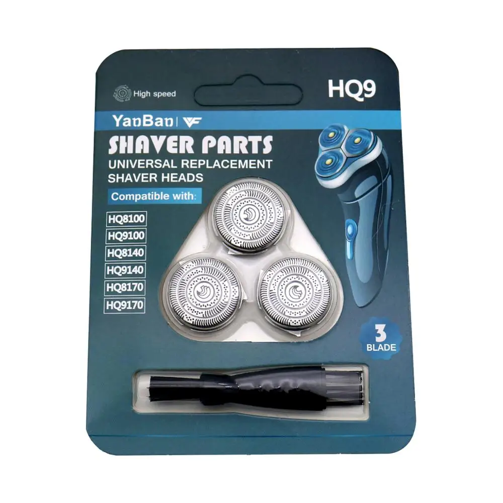 Сменные головки для бритвы из нержавеющей стали HQ9, 3 шт., подходит для Philips Norelco HQ9190 HQ9199 PT920 HQ8253 HQ8260 HQ8261 HQ8155 HQ8172 
Сменные головки для бритвы из нержавеющей стали HQ9, 3 шт., подходит для Philips Norelco HQ9190 HQ9199 PT920 HQ8253 HQ8260 HQ8261 HQ8155 HQ8172