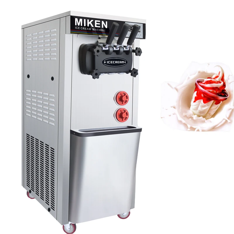 Commercial Three-flavor Ice Cream Machine 110/220V Vertical Automatic Soft Ice Cream Machine
Commercial Three-flavor Ice Cream Machine 110/220V Vertical Automatic Soft Ice Cream Machine