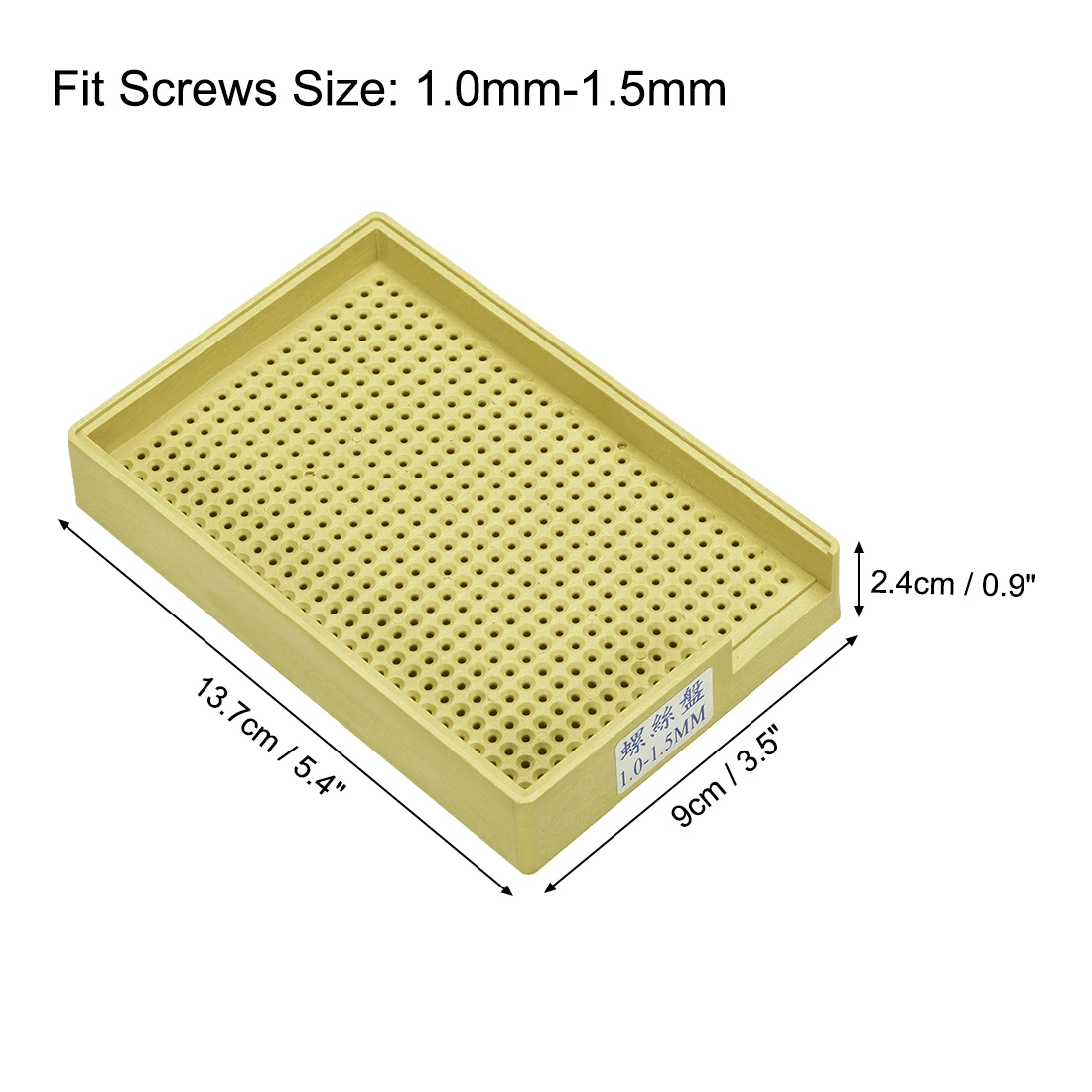 uxcell Anti-Static Screws Tray, Hard Plastic Screws Tray Holder 1.0mm-1.5mm (Yellow)
uxcell Anti-Static Screws Tray, Hard Plastic Screws Tray Holder 1.0mm-1.5mm (Yellow)