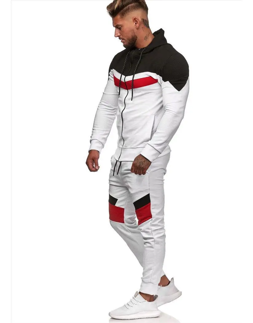 Men's Tracksuit Fashionable Style Patchwork Hoodie Sports Fitness Tracksuit Track Suit Men Sweatsuits
Men's Tracksuit Fashionable Style Patchwork Hoodie Sports Fitness Tracksuit Track Suit Men Sweatsuits