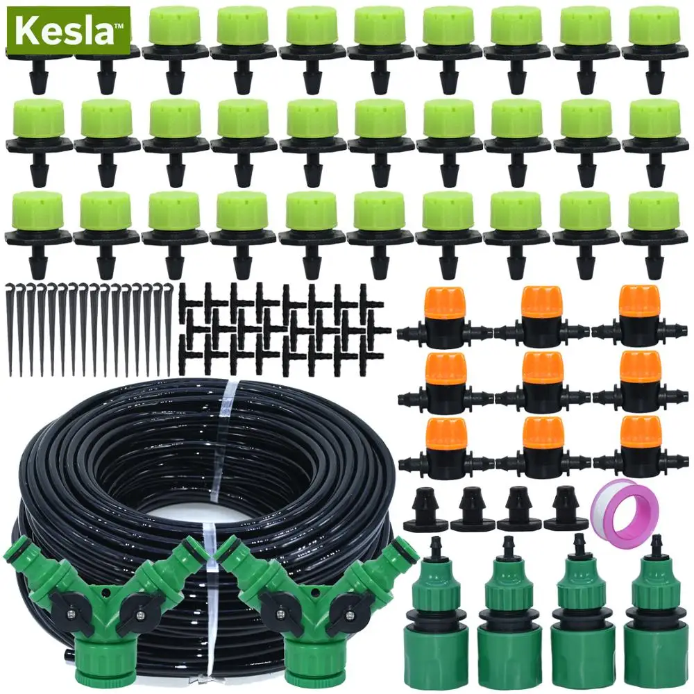 KESLA 5 60 м Автоматическая 1/4 "микро капельная система орошения сад цветок лужайка