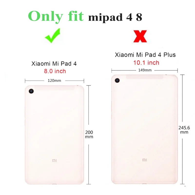 Чехол для Xiaomi Mi Pad 4 8 0 10 1 Ультратонкий силиконовый мягкий смарт чехол с подставкой