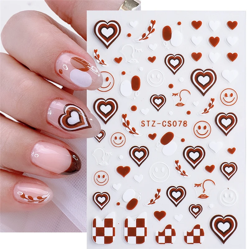 New 1pcs 3D Nail Sticker Heart Love Self-Adhesive Slider Nail Art Decorations Stars Decals Nail Accessories for Salon Manicure
New 1pcs 3D Nail Sticker Heart Love Self-Adhesive Slider Nail Art Decorations Stars Decals Nail Accessories for Salon Manicure