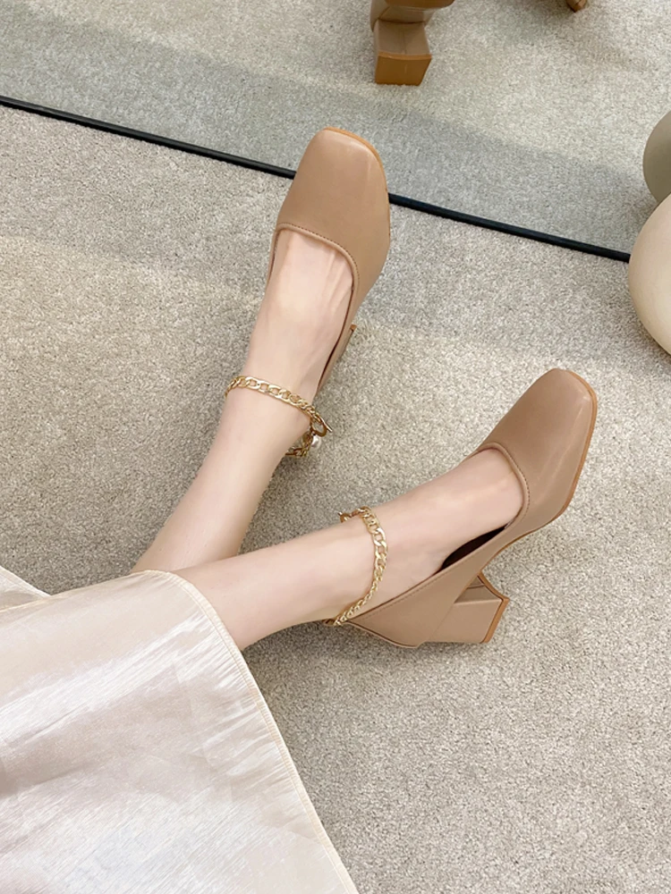 Casual Heels Shoes Sandals Ladies Square Toe Branded Pumps 2021 Shallow Mouth Comfortable African Retro Fashion Beige Latest
Casual Heels Shoes Sandals Ladies Square Toe Branded Pumps 2021 Shallow Mouth Comfortable African Retro Fashion Beige Latest