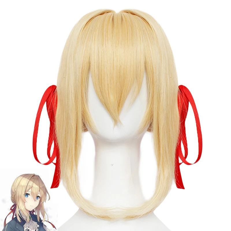Anime Violet Evergarden Cosplay Costume Yellow Wig with Hair Band Top Dress Gloves Halloween Christmas Party Suit Girls Women
Anime Violet Evergarden Cosplay Costume Yellow Wig with Hair Band Top Dress Gloves Halloween Christmas Party Suit Girls Women