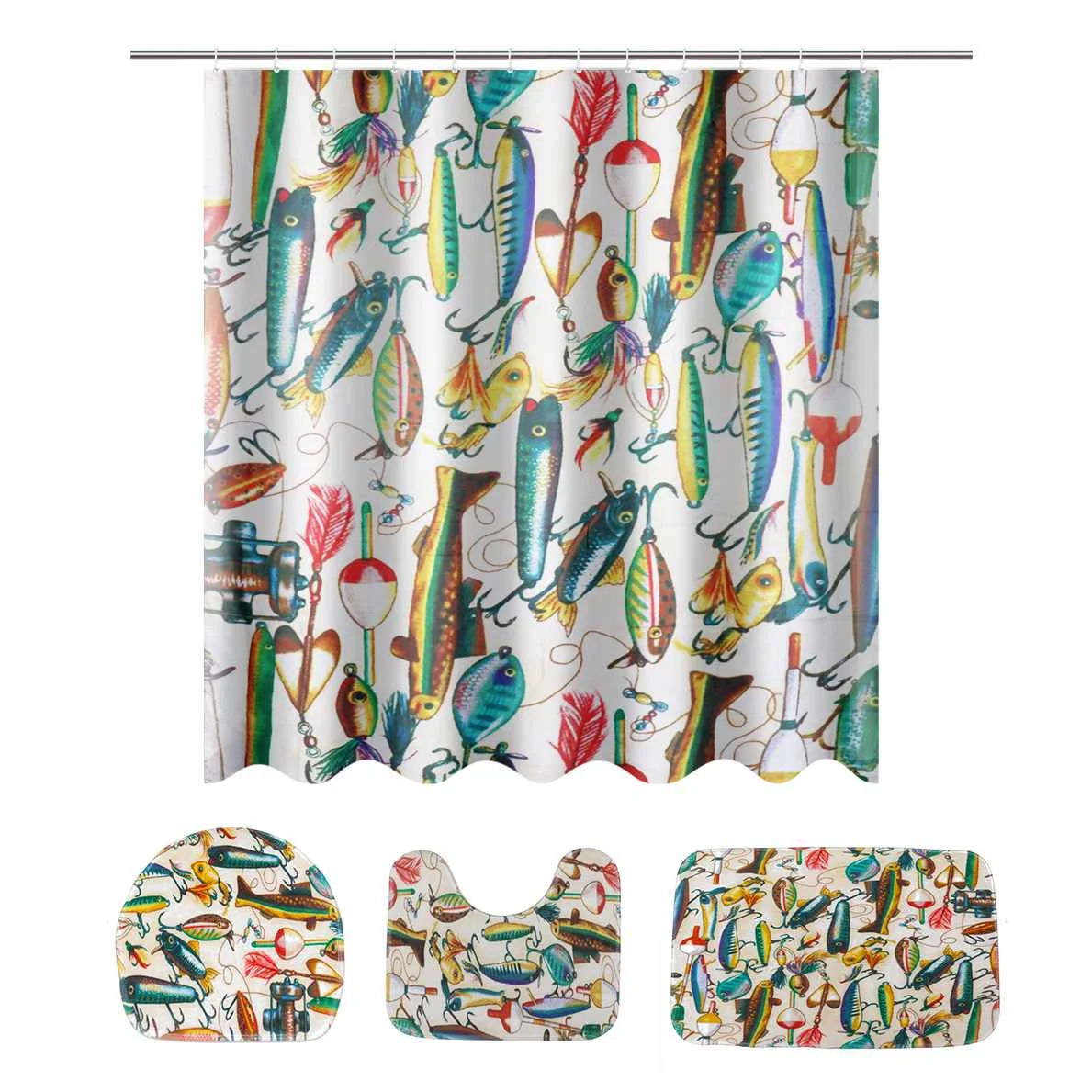 3Pcs Bathroom Accessaries Set Anti-skid Waterproof Shower Curtain Toilet Seat Cover Flannel Bath Mat Bathroom Product Home Decor
3Pcs Bathroom Accessaries Set Anti-skid Waterproof Shower Curtain Toilet Seat Cover Flannel Bath Mat Bathroom Product Home Decor