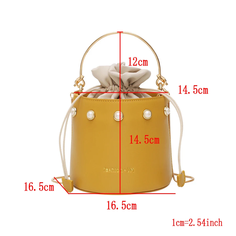 Fashion Pearl Bucket Bags Ladies Solid Color Top-handle Bag Casual Shoulder Bags Drawstring Crossbody Bag Women Handbag Bottle
Fashion Pearl Bucket Bags Ladies Solid Color Top-handle Bag Casual Shoulder Bags Drawstring Crossbody Bag Women Handbag Bottle
