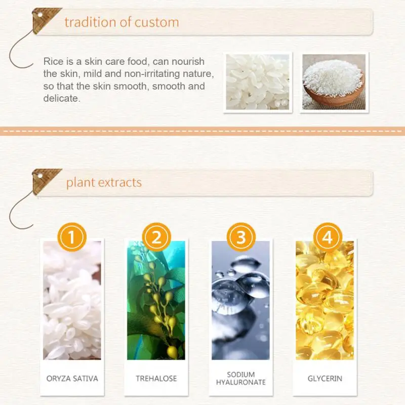 Pure Rice Face Serum For Nourish Whitening Serum Moisturizing Acne Treatment Anti Aging Easy To Absorb Skin Care Cream TSLM2
Pure Rice Face Serum For Nourish Whitening Serum Moisturizing Acne Treatment Anti Aging Easy To Absorb Skin Care Cream TSLM2