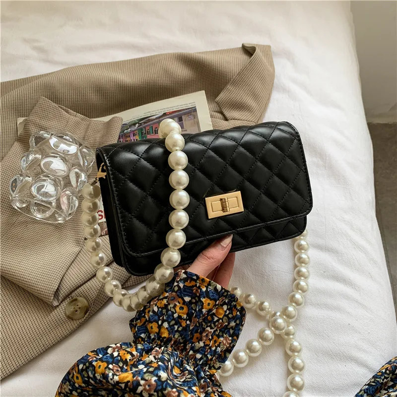 Chain Ladies Bag 2021 New Shoulder Messenger Bag Texture Small Square Bag Purses and Handbags Pearl Crossbody Bags for Women
Chain Ladies Bag 2021 New Shoulder Messenger Bag Texture Small Square Bag Purses and Handbags Pearl Crossbody Bags for Women
