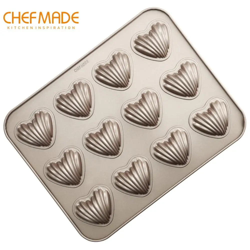 CHEFMADE Madeleine форма для выпечки тортов 12 полости с антипригарным покрытием в форме