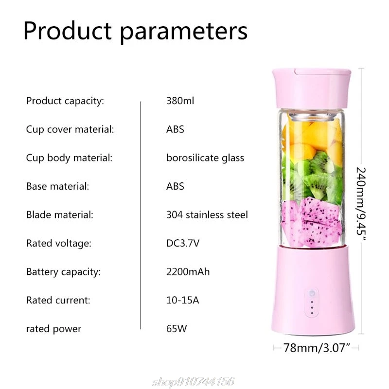 T8 Portable Mini 380ml Personal Blender Small USB Fruit Juicer Mixer Home Outdoor Travel Office Rechargeable D04 20 Dropshipping
T8 Portable Mini 380ml Personal Blender Small USB Fruit Juicer Mixer Home Outdoor Travel Office Rechargeable D04 20 Dropshipping