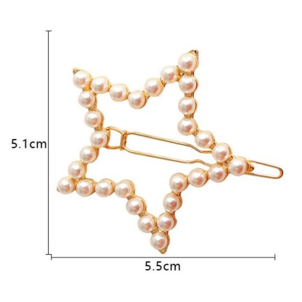 1 PC New Korean Trendy Sweet Pearl Hair Clip Geometric Star Bow Metal Bangs Hairpin for Women Girls Hair Styling Accessories
1 PC New Korean Trendy Sweet Pearl Hair Clip Geometric Star Bow Metal Bangs Hairpin for Women Girls Hair Styling Accessories