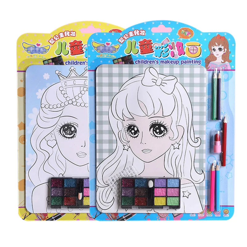 4pcs/set Creative Children Fill Color Makeup Painting Girl Makeup Toy DIY Handmade Graffiti Painted Watercolor Set Children Toys
4pcs/set Creative Children Fill Color Makeup Painting Girl Makeup Toy DIY Handmade Graffiti Painted Watercolor Set Children Toys