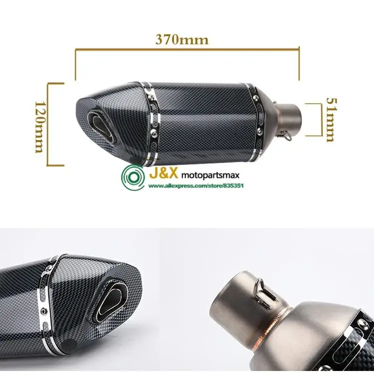 Motorcycle Exhaust Universal Length: 570mm Stainless Steel Carbon Fiber Face Motorbike Exhaust Pipe
Motorcycle Exhaust Universal Length: 570mm Stainless Steel Carbon Fiber Face Motorbike Exhaust Pipe