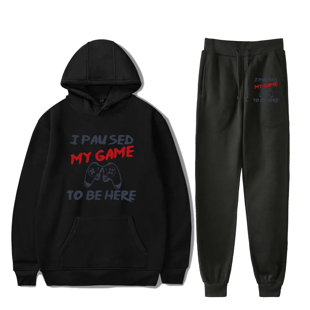 I Paused My Game To Be Here Two Piece Set Tracksuit Women Men Long Sleeve Hoodies+Jogger Pants Casual Streetwear Funny Clothes
I Paused My Game To Be Here Two Piece Set Tracksuit Women Men Long Sleeve Hoodies+Jogger Pants Casual Streetwear Funny Clothes